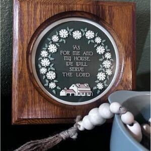 Wooden Plaque with Christian Quote